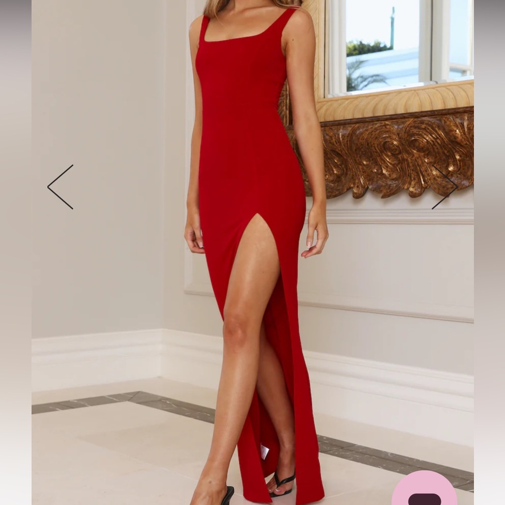 DEAR EMILIA ENCHANTED ENCOUNTERS MAXI DRESS RED